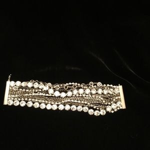 ABS Multi-Strand Silver Tone Bracelet